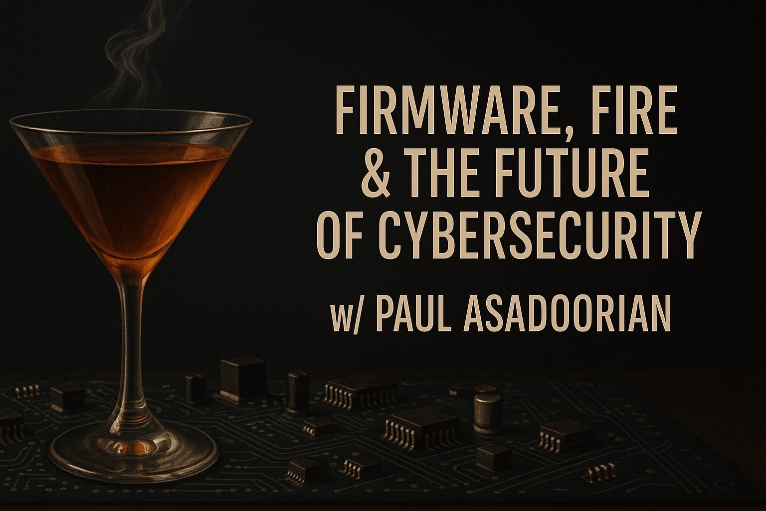 Firmware, Fire and the Future of Cybersecurity | Smoked Manhattans with Paul Asadoorian