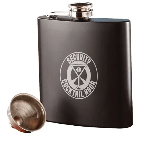 Security Cocktail Hour Drinking Flask